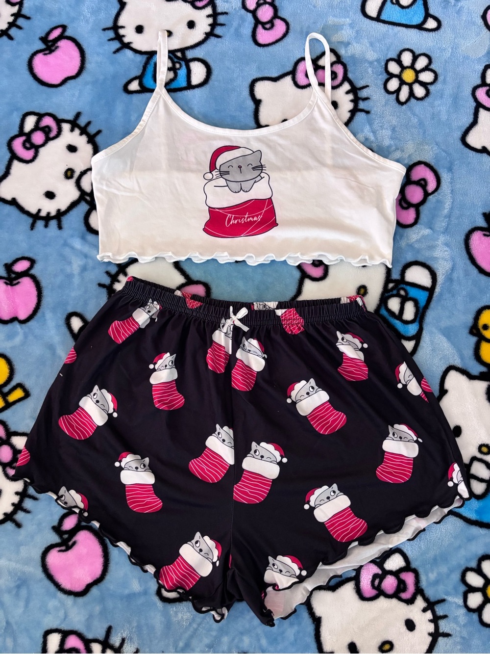 SHEIN Christmas Cat pajama set